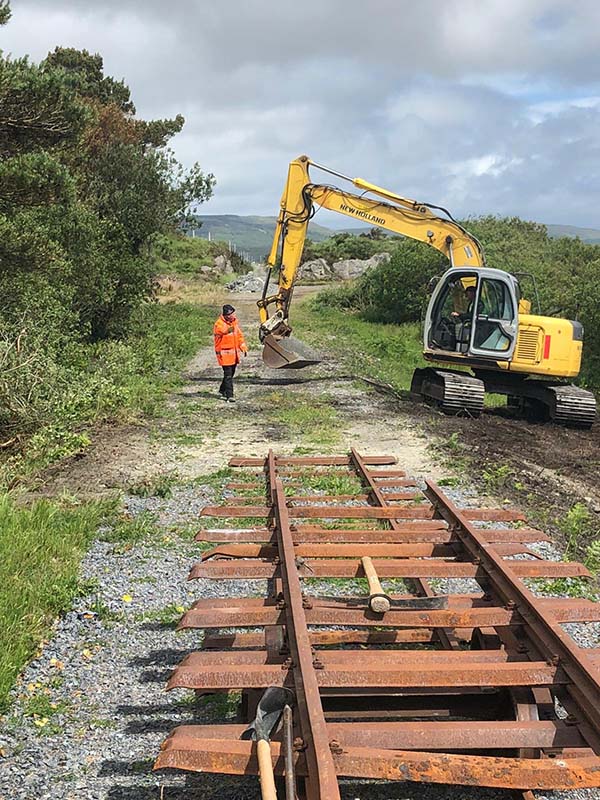 At the railhead Galway end.