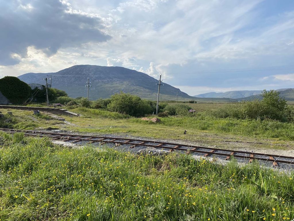 A lovely view of the Maam Turk mountains from the Galway end of the platforms.