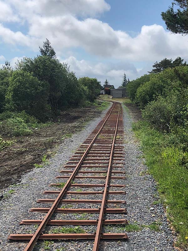 At the western railhead ( Galway end ).