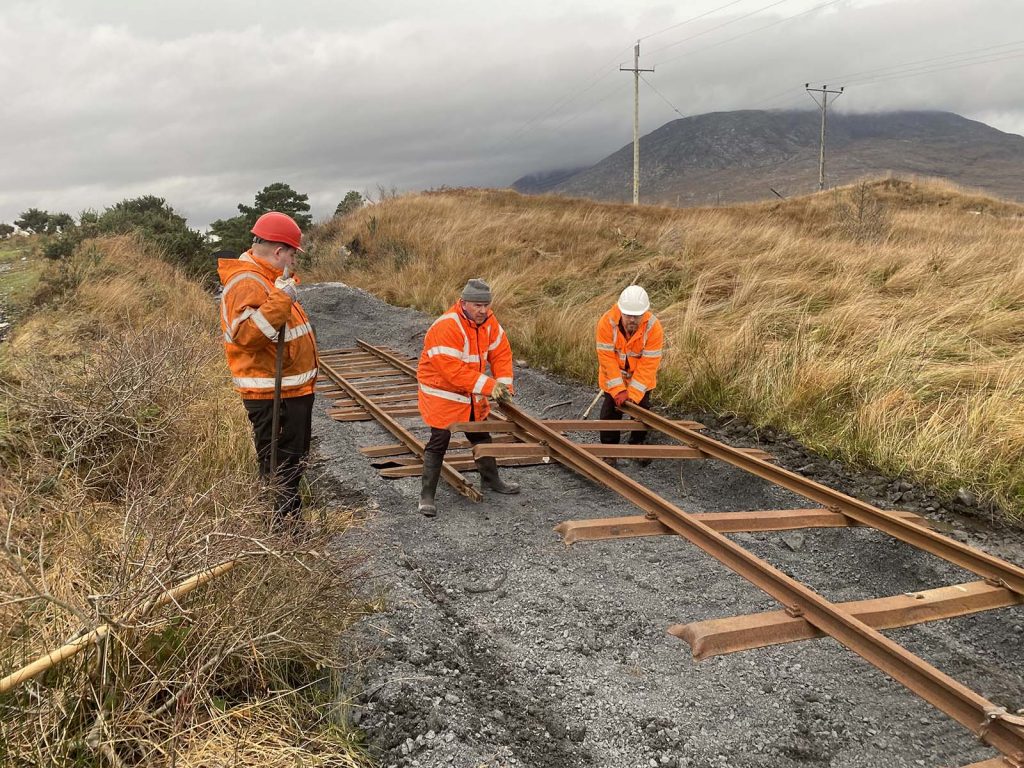 Extending the tracks towards Oughterard 