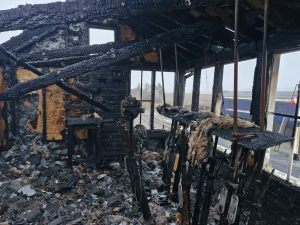Fire Destroys the Signal Cabin