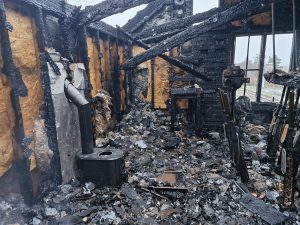 Fire Destroys the Signal Cabin
