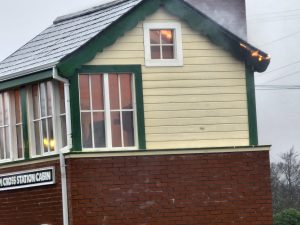 Fire Destroys the Signal Cabin