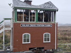 Fire Destroys the Signal Cabin