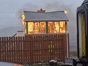 Fire Destroys the Signal Cabin