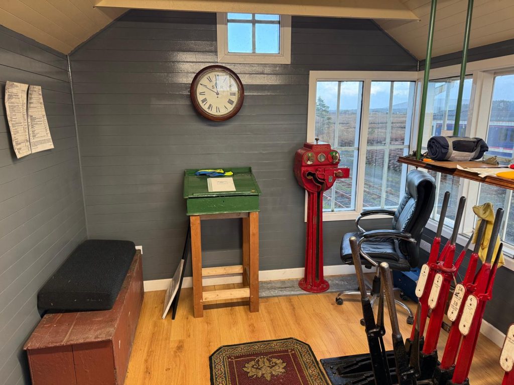 the Signal Cabin minutes before the fire